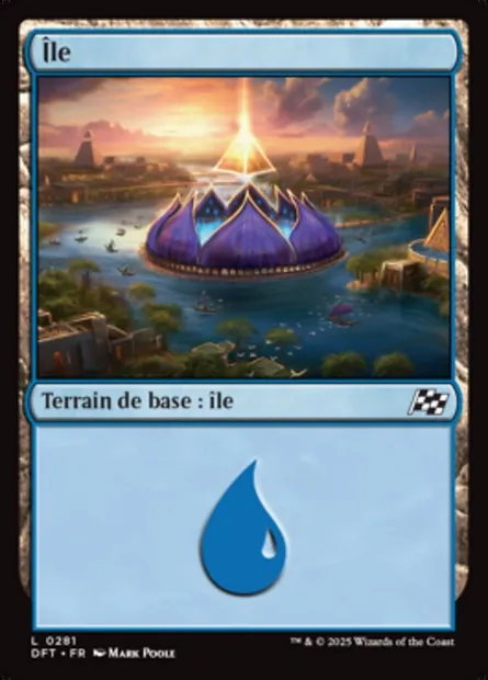 Île, carte Magic DFT 281 — extension Aetherdrift