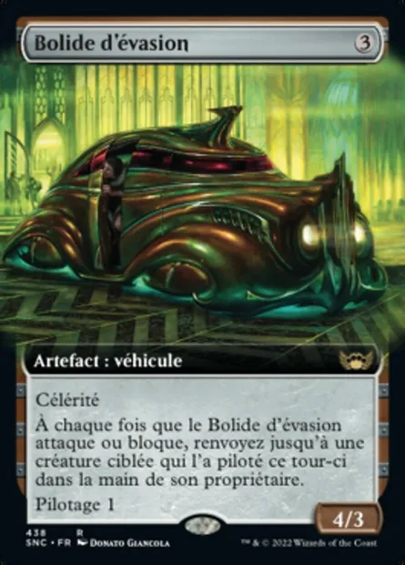 Bolide d'évasion, carte Magic SNC 438 — extension Les rues de la Nouvelle-Capenna