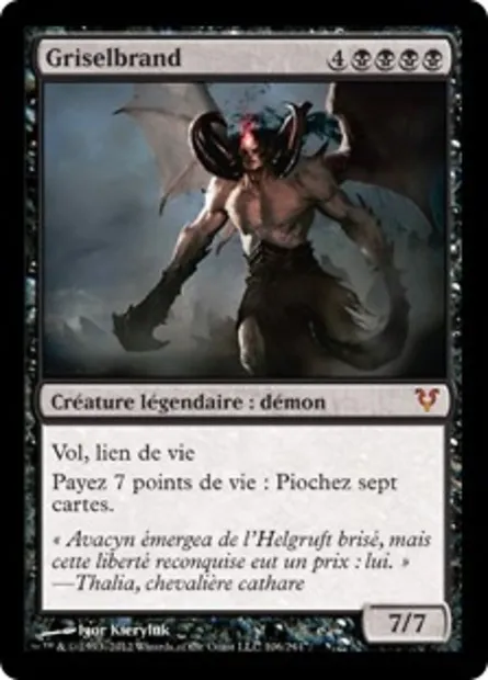 Griselbrand, carte Magic AVR 106 — extension Avacyn ressuscitée