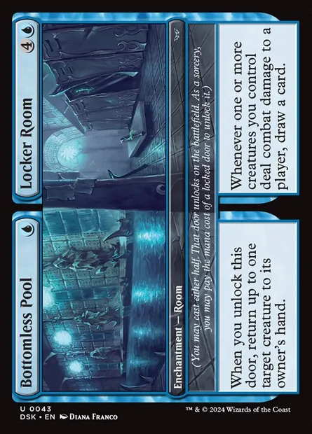 Bottomless Pool // Locker Room, Magic card DSK 43 — Duskmourn: House of Horror set
