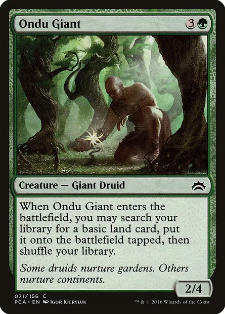 Ondu Giant, Magic card PCA 71 — Planechase Anthology set