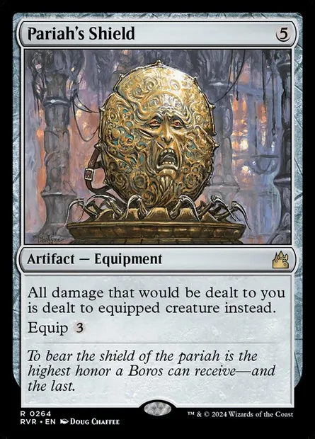 Pariah's Shield, Magic card RVR 264 — Ravnica Remastered set
