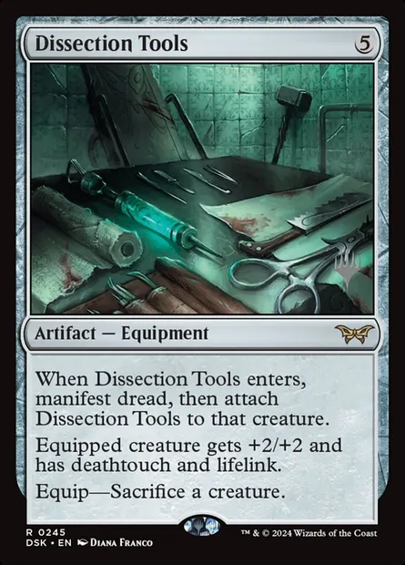 Instruments de dissection, carte Magic PDSK 245p — extension Duskmourn: House of Horror Promos
