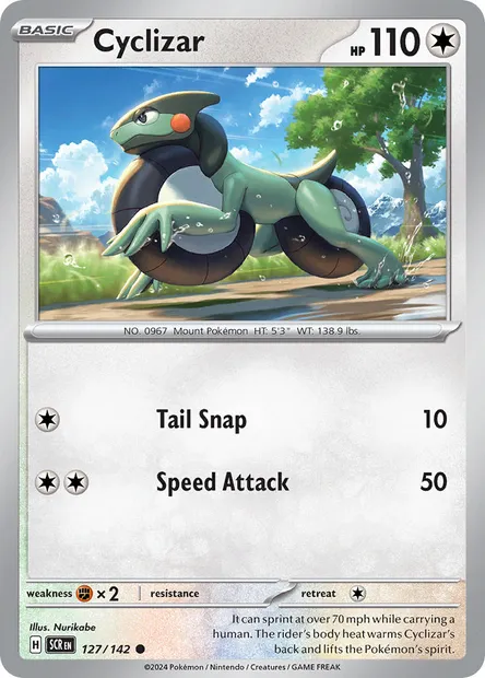 Cyclizar, Pokémon card SCR 127 — Stellar Crown set