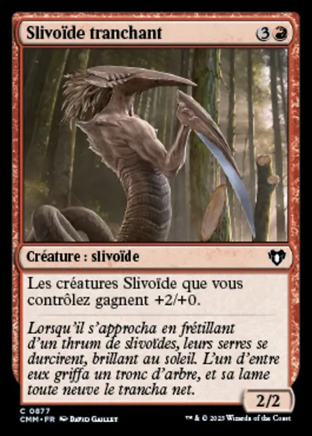 Slivoïde tranchant, carte Magic CMM 877 — extension Commander Masters