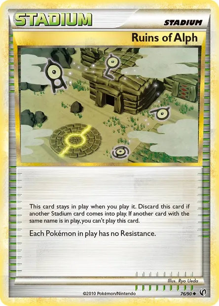 Ruins of Alph, Pokémon card UD 76 — Undaunted set