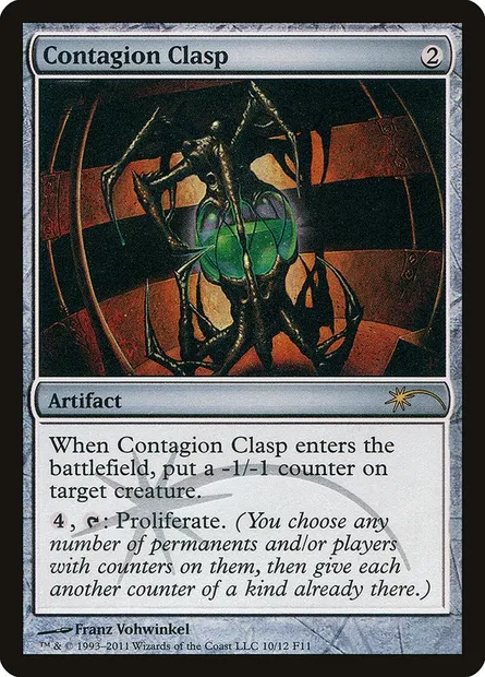 Contagion Clasp, Magic card F11 10 — Friday Night Magic 2011 set