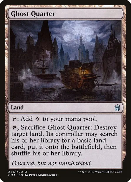 Ghost Quarter, Magic card CMA 251 — Commander Anthology set