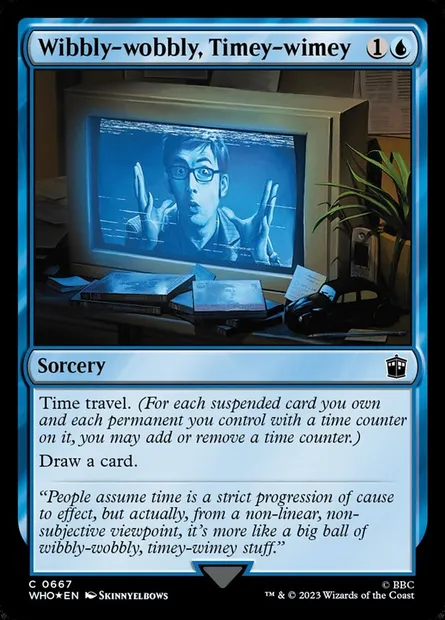 Méli-mélo spatio-temporel, carte Magic WHO 667 — extension Doctor Who