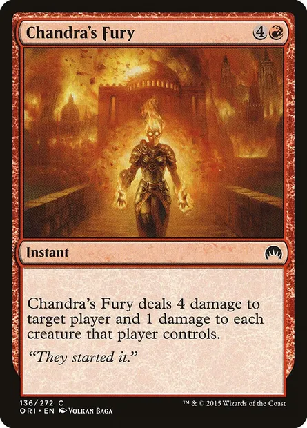 Chandra's Fury, Magic card ORI 136 — Magic Origins set