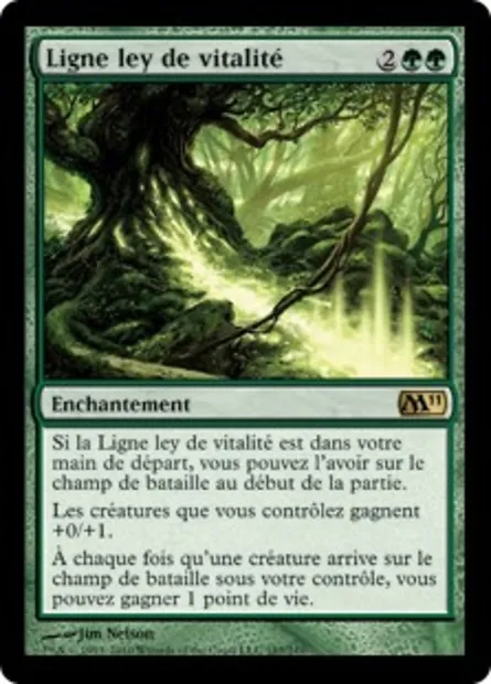 Ligne ley de vitalité, carte Magic M11 183 — extension Magic 2011