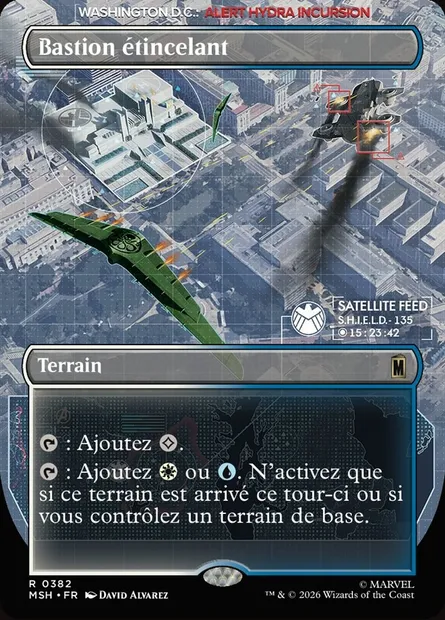 Bastion étincelant, carte Magic MSH 382 — extension Marvel Super Heroes