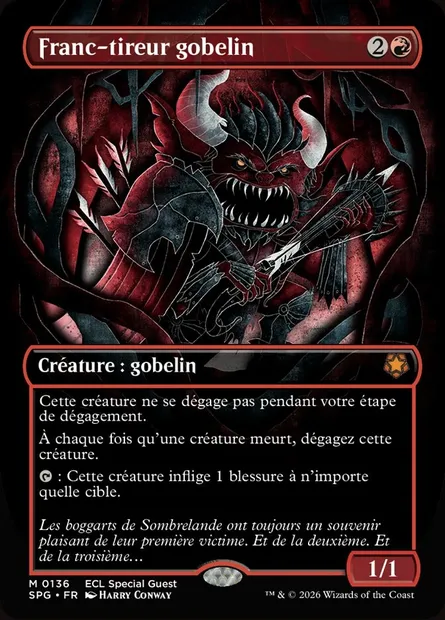 Franc-tireur gobelin, carte Magic SPG 136 — extension Special Guests