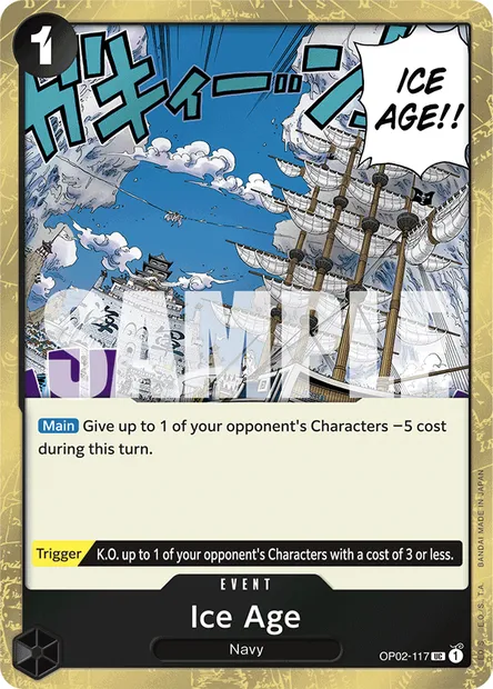 Ice Age, One Piece card OP02-117 — PARAMOUNT WAR set