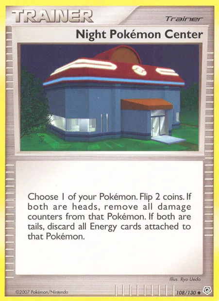 Night Pokémon Center, Pokémon card DP 108 — Diamond & Pearl set
