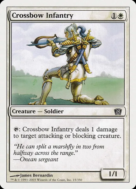 Crossbow Infantry, Magic card 8ED 15 — Eighth Edition set