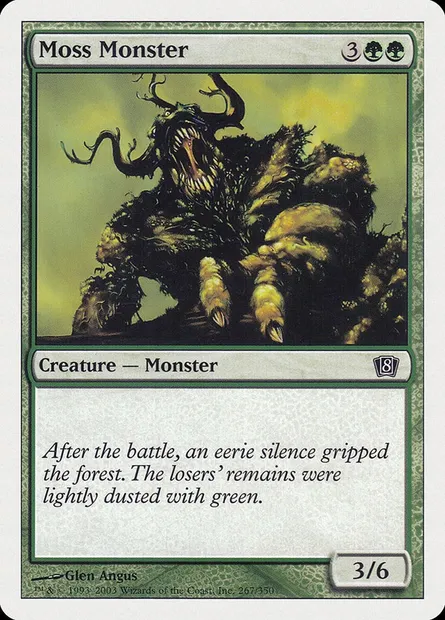 Moss Monster, Magic card 8ED 267 — Eighth Edition set