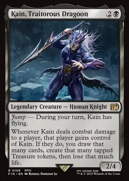 Kain, Traitorous Dragoon, Magic card FIN 105 — Final Fantasy set