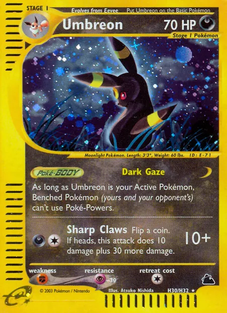 Noctali, carte Pokémon SK H30 — extension Skyridge