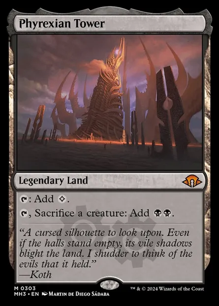Phyrexian Tower, Magic card MH3 303 — Modern Horizons 3 set