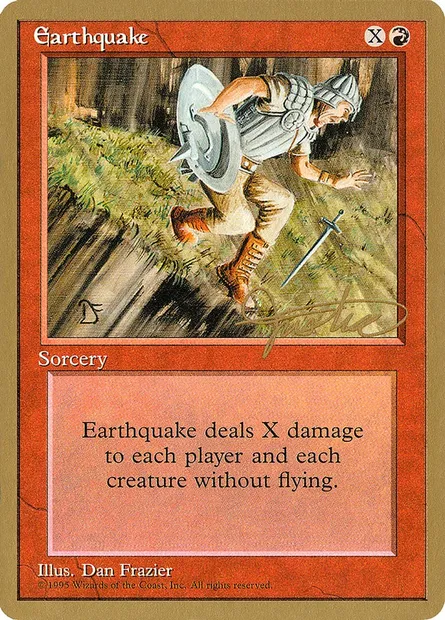 Earthquake, Magic card PTC mj189 — Pro Tour Collector Set set