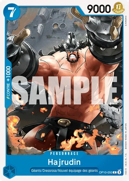 Hajrudin, carte One Piece OP10-050 — extension SANG ROYAL