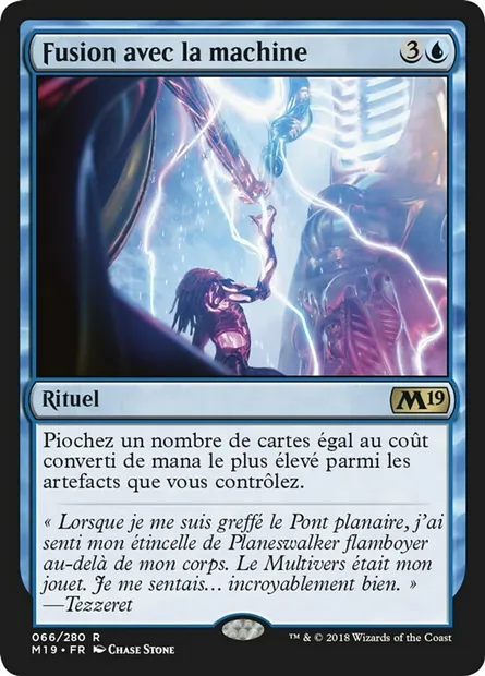 Fusion avec la machine, carte Magic M19 66 — extension Core Set 2019