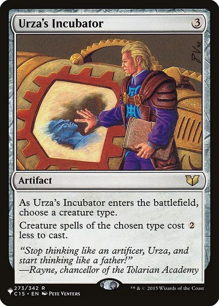 Urza's Incubator, Magic card PLST C15-273 — The List set