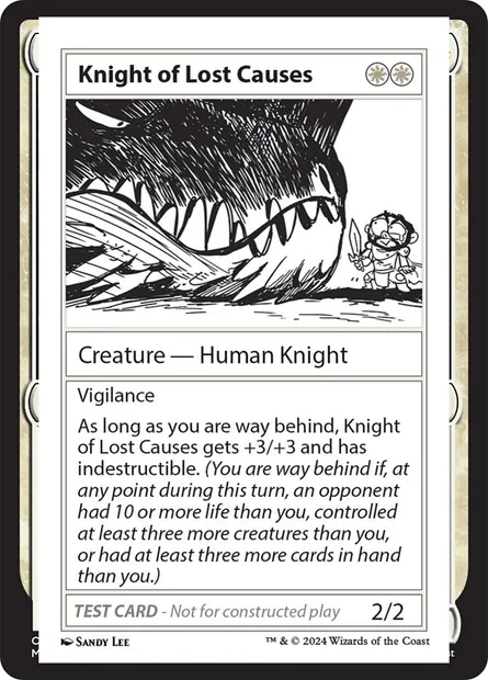 Knight of Lost Causes, Magic card MB2 518 — Mystery Booster 2 set