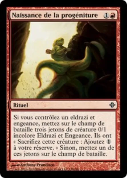Naissance de la progéniture, carte Magic ROE 138 — extension L'ascension des Eldrazi