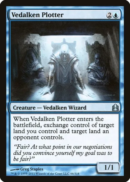 Vedalken Plotter, Magic card CMD 66 — Commander 2011 set