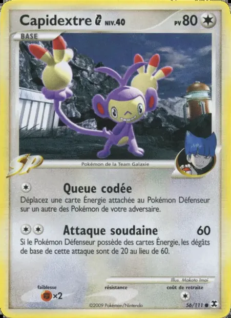 Capidextre G Niv. 40, carte Pokémon RR 56 — extension Rivaux Émergeants