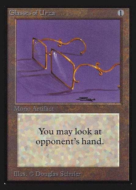 Glasses of Urza, Magic card CED 246 — Collectors' Edition set