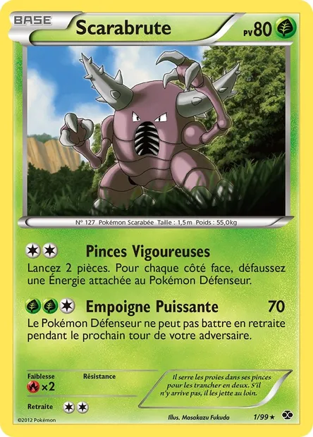 Scarabrute, carte Pokémon NXD 1 — extension Destinées Futures