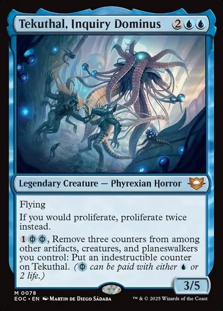 Tekuthal, Inquiry Dominus, Magic card EOC 78 — Edge of Eternities Commander set