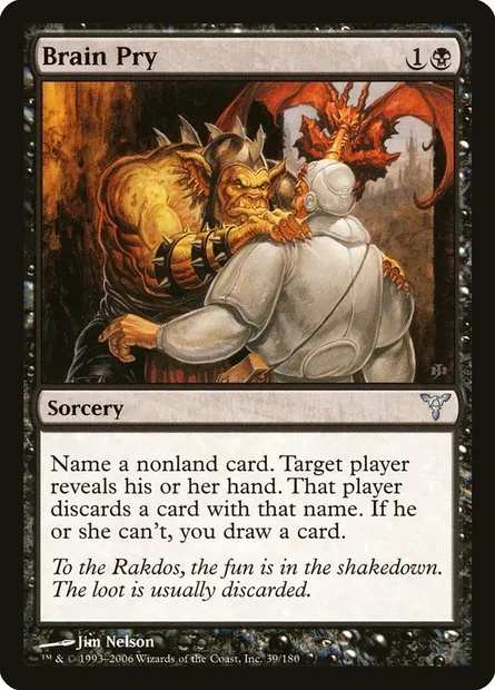 Brain Pry, Magic card DIS 39 — Dissension set