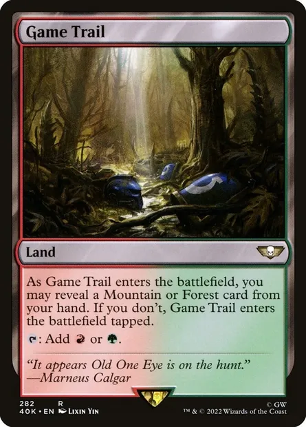 Game Trail, Magic card 40K 282 — Warhammer 40,000 Commander set