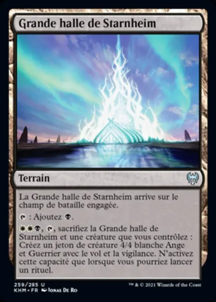 Grande halle de Starnheim, carte Magic KHM 259 — extension Kaldheim