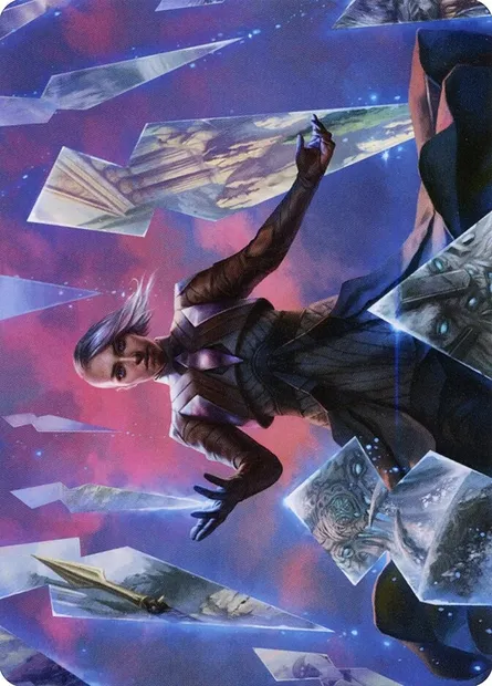 Behold the Multiverse // Behold the Multiverse, carte Magic AKHM 10 — extension Kaldheim Art Series