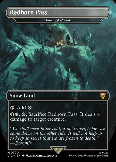 Gueule de Ronom, carte Magic LTC 370 — extension Tales of Middle-earth Commander