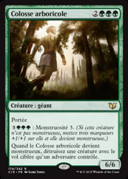 Colosse arboricole, carte Magic C15 174 — extension Commander 2015