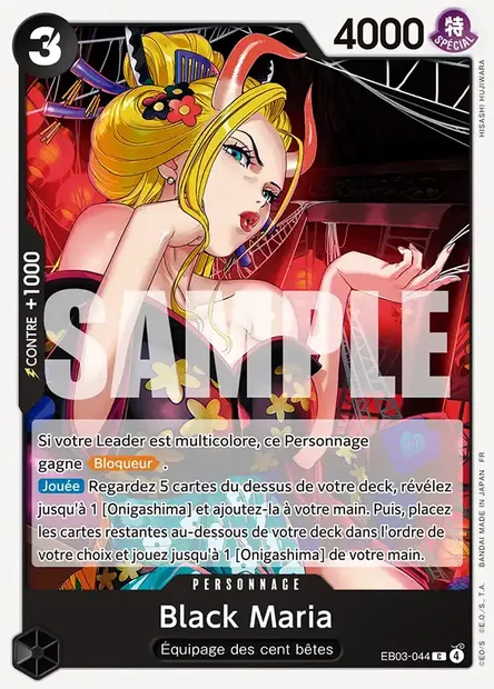 Black Maria, carte One Piece EB03-044 — extension ONE PIECE HEROINES EDITION
