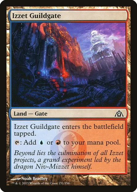 Izzet Guildgate, Magic card DGM 151 — Dragon's Maze set