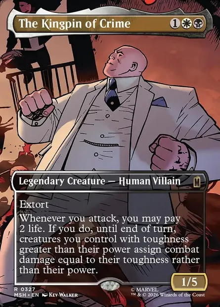 The Kingpin of Crime, Magic card MSH 327 — Marvel Super Heroes set