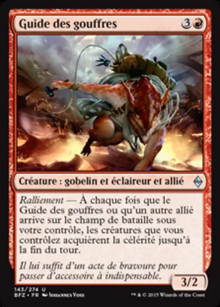 Guide des gouffres, carte Magic BFZ 143 — extension La bataille de Zendikar
