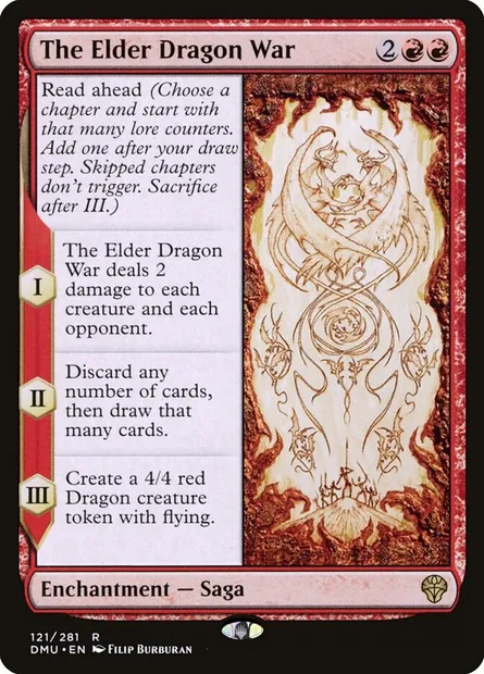 The Elder Dragon War, Magic card DMU 121 — Dominaria United set
