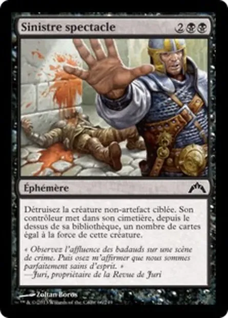 Sinistre spectacle, carte Magic GTC 66 — extension Insurrection