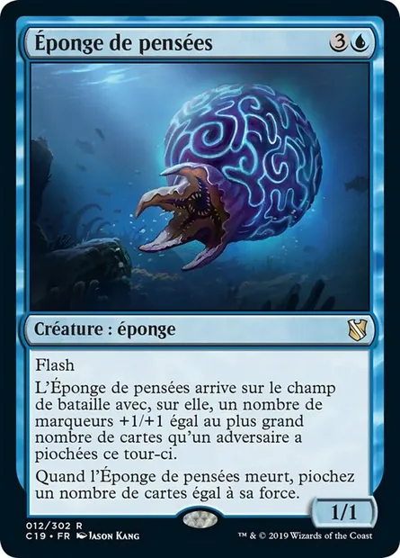 Éponge de pensées, carte Magic C19 12 — extension Commander 2019
