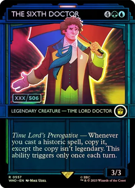 The Sixth Doctor, Magic card WHO 557z — Doctor Who set