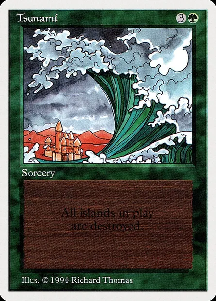 Tsunami, carte Magic SUM 222 — extension Summer Magic / Edgar